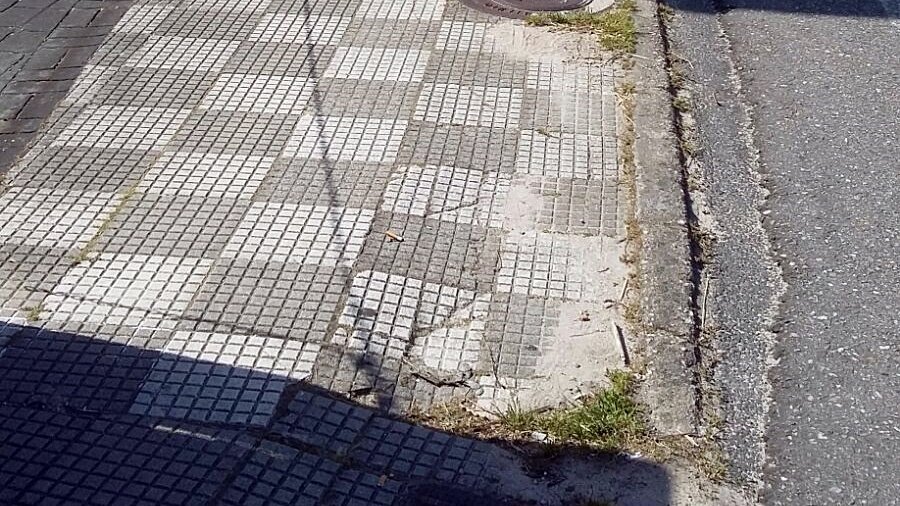 Estado das aceras nas Angustias